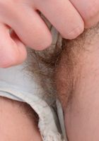 Cali Hayes squatting and spreading., Cali Hayes (cal022) ATK Natural & Hairy: Cali Hayes (Cali Hayes squatting and spreading.)