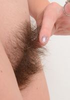 Cali Hayes squatting and spreading., Cali Hayes (cal022) ATK Natural & Hairy: Cali Hayes (Cali Hayes squatting and spreading.)
