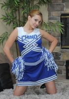 Cheyenne in her blue cheerleader uniform, Cheyenne (che054) ATK Premium: Cheyenne (Cheyenne in her blue cheerleader uniform)