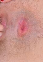 Nickey grabs her pink lips and spreads., Nickey Huntsman (nic093) ATK Petites: Nickey Huntsman (Nickey grabs her pink lips and spreads.)